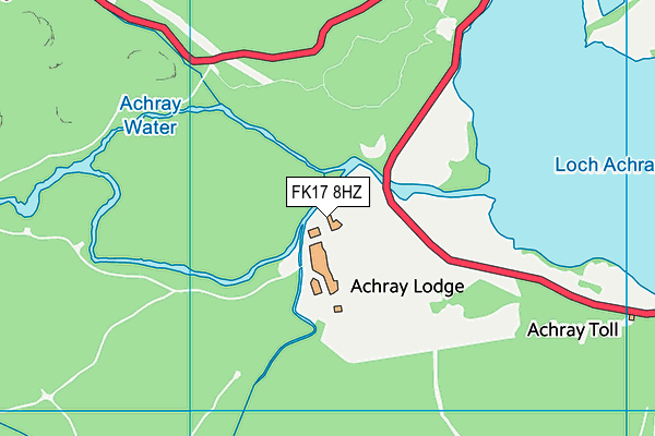 FK17 8HZ map - OS VectorMap District (Ordnance Survey) FK17 8HZ map - OS VectorMap District (Ordnance Survey)