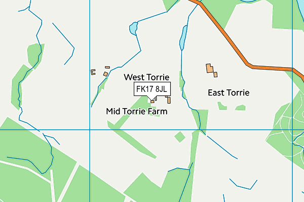 FK17 8JL map - OS VectorMap District (Ordnance Survey) FK17 8JL map - OS VectorMap District (Ordnance Survey)