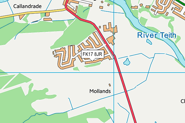 FK17 8JR map - OS VectorMap District (Ordnance Survey) FK17 8JR map - OS VectorMap District (Ordnance Survey)