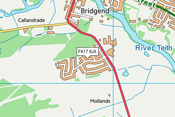 FK17 8JX map - OS VectorMap District (Ordnance Survey) FK17 8JX map - OS VectorMap District (Ordnance Survey)