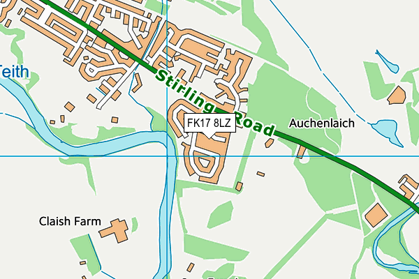 FK17 8LZ map - OS VectorMap District (Ordnance Survey) FK17 8LZ map - OS VectorMap District (Ordnance Survey)
