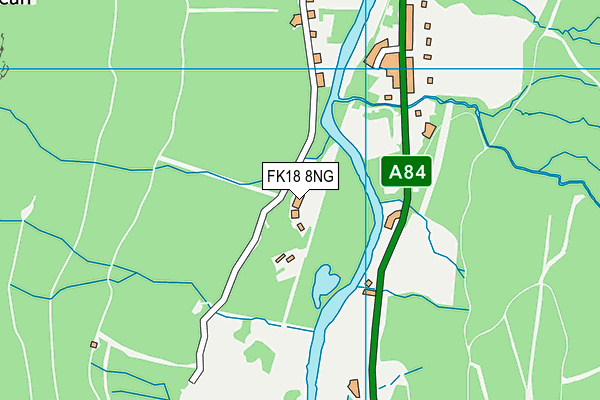 FK18 8NG map - OS VectorMap District (Ordnance Survey) FK18 8NG map - OS VectorMap District (Ordnance Survey)