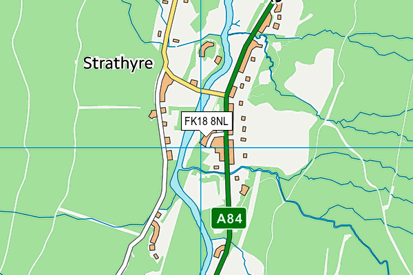 FK18 8NL map - OS VectorMap District (Ordnance Survey) FK18 8NL map - OS VectorMap District (Ordnance Survey)