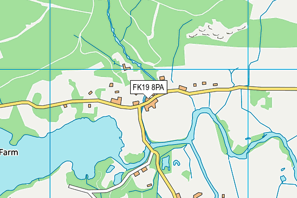 FK19 8PA map - OS VectorMap District (Ordnance Survey) FK19 8PA map - OS VectorMap District (Ordnance Survey)