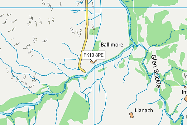 FK19 8PE map - OS VectorMap District (Ordnance Survey) FK19 8PE map - OS VectorMap District (Ordnance Survey)