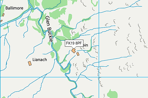 FK19 8PF map - OS VectorMap District (Ordnance Survey) FK19 8PF map - OS VectorMap District (Ordnance Survey)