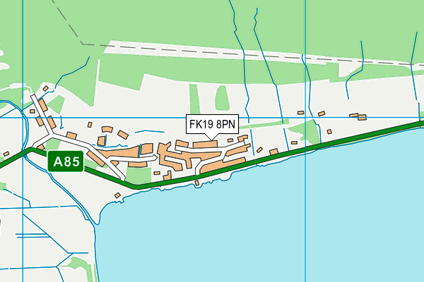 FK19 8PN map - OS VectorMap District (Ordnance Survey) FK19 8PN map - OS VectorMap District (Ordnance Survey)