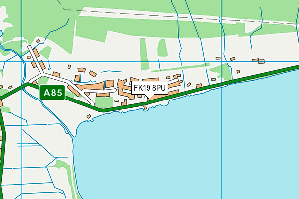 FK19 8PU map - OS VectorMap District (Ordnance Survey) FK19 8PU map - OS VectorMap District (Ordnance Survey)
