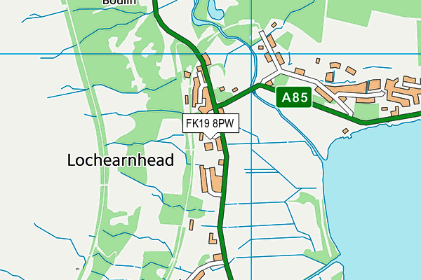 FK19 8PW map - OS VectorMap District (Ordnance Survey) FK19 8PW map - OS VectorMap District (Ordnance Survey)
