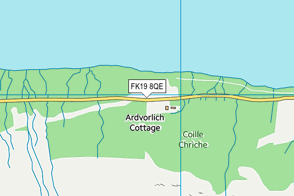 FK19 8QE map - OS VectorMap District (Ordnance Survey) FK19 8QE map - OS VectorMap District (Ordnance Survey)