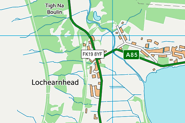 FK19 8YF map - OS VectorMap District (Ordnance Survey) FK19 8YF map - OS VectorMap District (Ordnance Survey)