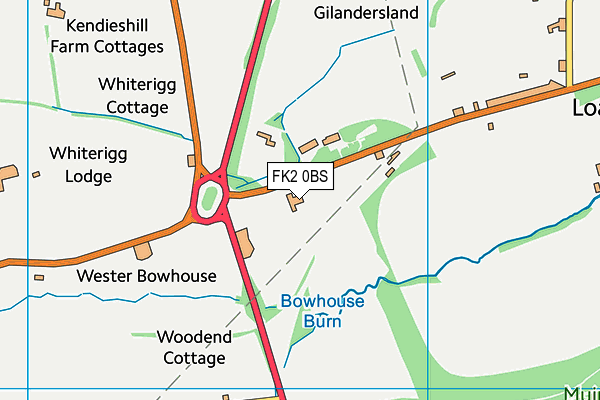 FK2 0BS map - OS VectorMap District (Ordnance Survey) FK2 0BS map - OS VectorMap District (Ordnance Survey)