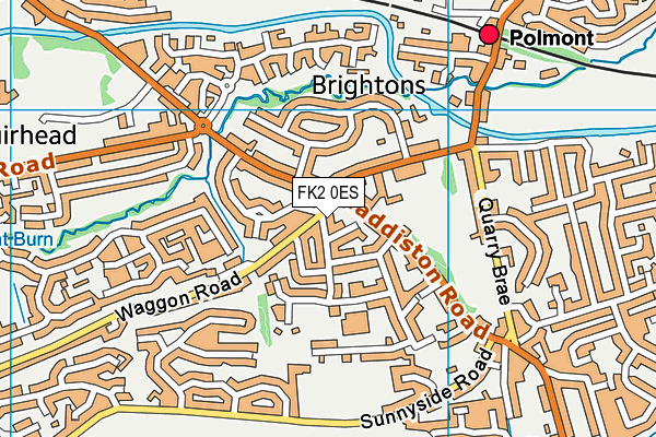 FK2 0ES map - OS VectorMap District (Ordnance Survey) FK2 0ES map - OS VectorMap District (Ordnance Survey)
