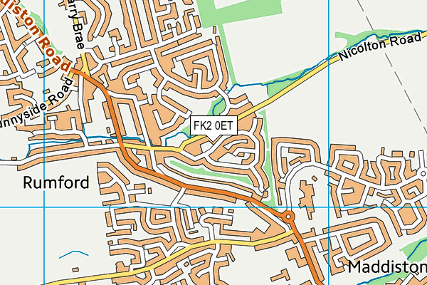 FK2 0ET map - OS VectorMap District (Ordnance Survey) FK2 0ET map - OS VectorMap District (Ordnance Survey)