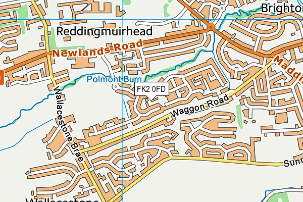 FK2 0FD map - OS VectorMap District (Ordnance Survey) FK2 0FD map - OS VectorMap District (Ordnance Survey)