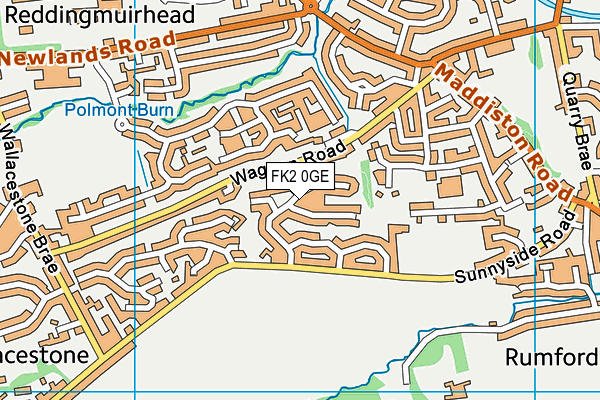 FK2 0GE map - OS VectorMap District (Ordnance Survey) FK2 0GE map - OS VectorMap District (Ordnance Survey)
