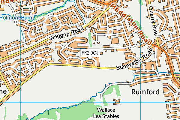FK2 0GJ map - OS VectorMap District (Ordnance Survey) FK2 0GJ map - OS VectorMap District (Ordnance Survey)