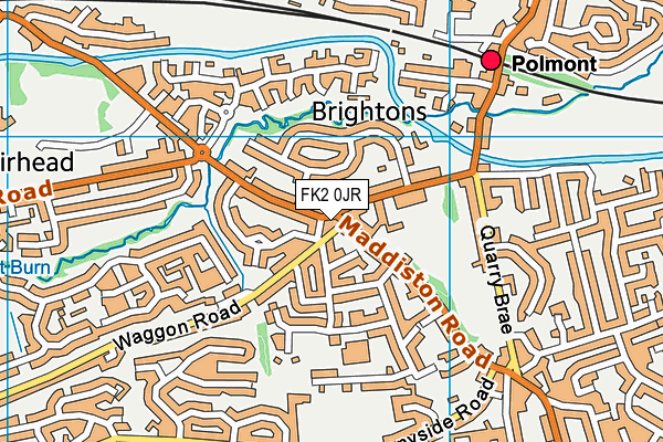 FK2 0JR map - OS VectorMap District (Ordnance Survey) FK2 0JR map - OS VectorMap District (Ordnance Survey)