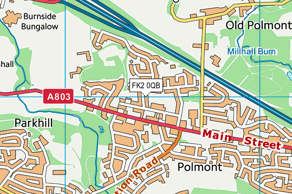 FK2 0QB map - OS VectorMap District (Ordnance Survey) FK2 0QB map - OS VectorMap District (Ordnance Survey)