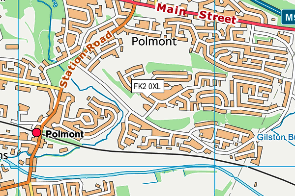 FK2 0XL map - OS VectorMap District (Ordnance Survey) FK2 0XL map - OS VectorMap District (Ordnance Survey)
