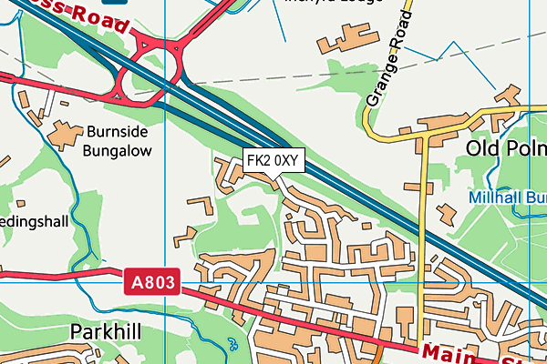 FK2 0XY map - OS VectorMap District (Ordnance Survey) FK2 0XY map - OS VectorMap District (Ordnance Survey)