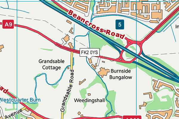 FK2 0YS map - OS VectorMap District (Ordnance Survey) FK2 0YS map - OS VectorMap District (Ordnance Survey)