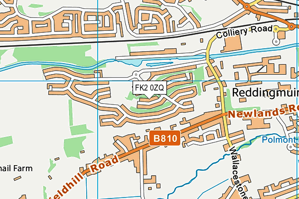 FK2 0ZQ map - OS VectorMap District (Ordnance Survey) FK2 0ZQ map - OS VectorMap District (Ordnance Survey)