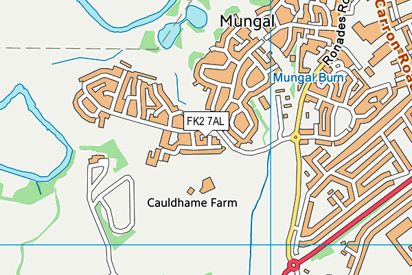 FK2 7AL map - OS VectorMap District (Ordnance Survey) FK2 7AL map - OS VectorMap District (Ordnance Survey)