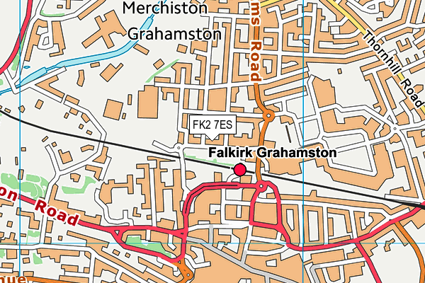 FK2 7ES map - OS VectorMap District (Ordnance Survey) FK2 7ES map - OS VectorMap District (Ordnance Survey)