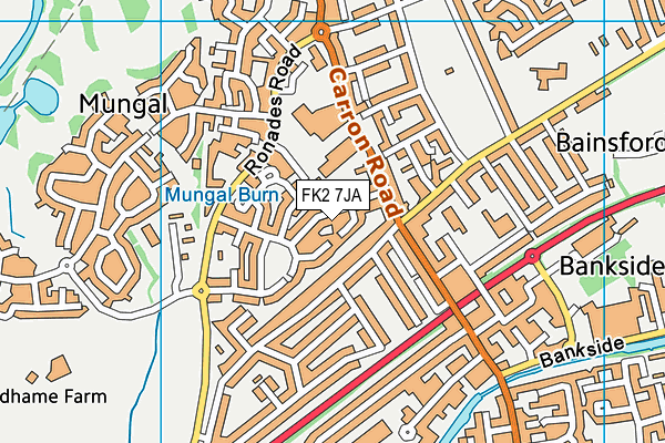 FK2 7JA map - OS VectorMap District (Ordnance Survey) FK2 7JA map - OS VectorMap District (Ordnance Survey)
