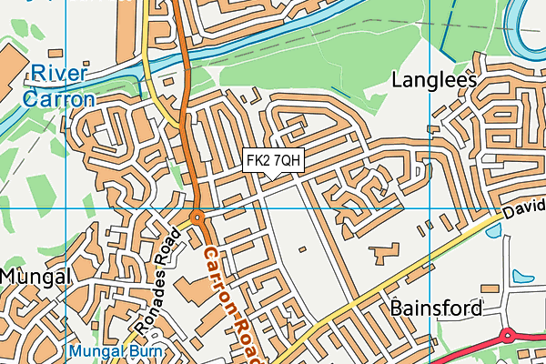 FK2 7QH map - OS VectorMap District (Ordnance Survey) FK2 7QH map - OS VectorMap District (Ordnance Survey)