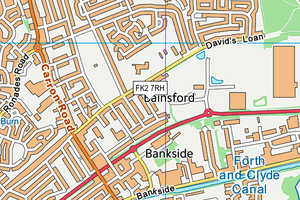 FK2 7RH map - OS VectorMap District (Ordnance Survey)