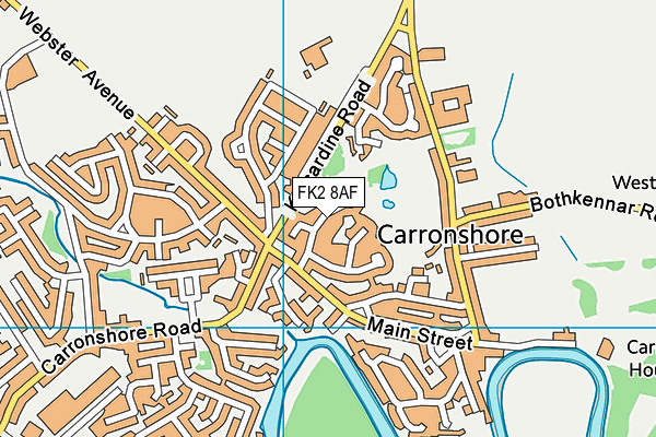 FK2 8AF map - OS VectorMap District (Ordnance Survey) FK2 8AF map - OS VectorMap District (Ordnance Survey)
