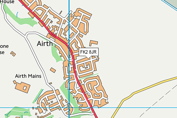FK2 8JR map - OS VectorMap District (Ordnance Survey) FK2 8JR map - OS VectorMap District (Ordnance Survey)