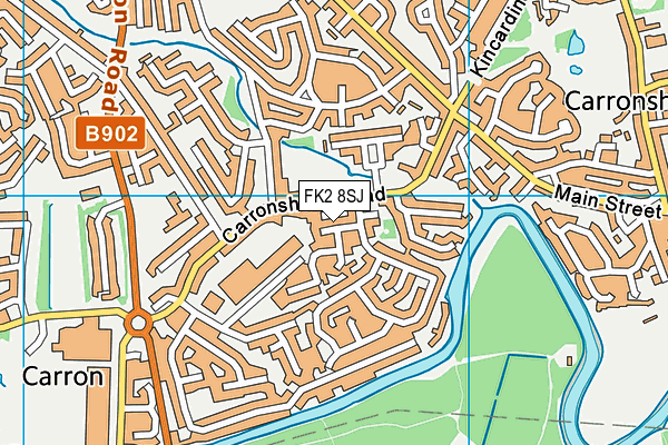 FK2 8SJ map - OS VectorMap District (Ordnance Survey) FK2 8SJ map - OS VectorMap District (Ordnance Survey)