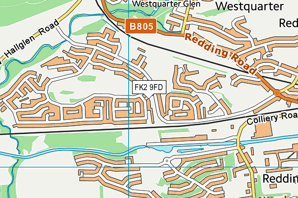 FK2 9FD map - OS VectorMap District (Ordnance Survey) FK2 9FD map - OS VectorMap District (Ordnance Survey)
