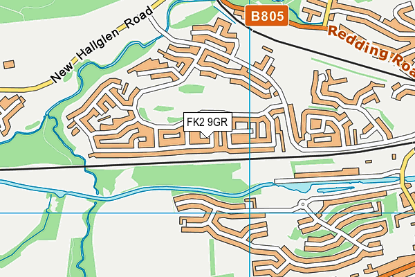 FK2 9GR map - OS VectorMap District (Ordnance Survey) FK2 9GR map - OS VectorMap District (Ordnance Survey)