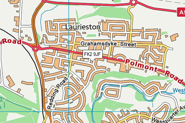 FK2 9JF map - OS VectorMap District (Ordnance Survey) FK2 9JF map - OS VectorMap District (Ordnance Survey)