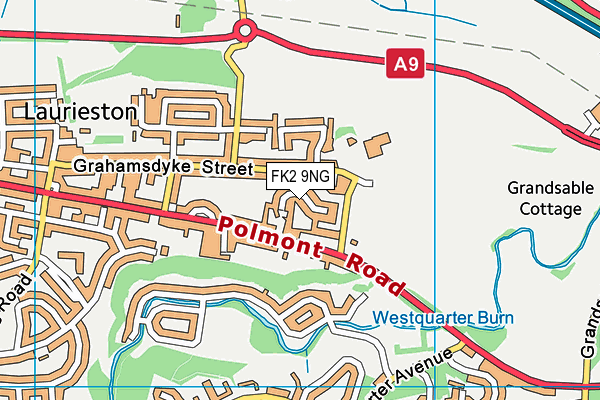 FK2 9NG map - OS VectorMap District (Ordnance Survey) FK2 9NG map - OS VectorMap District (Ordnance Survey)