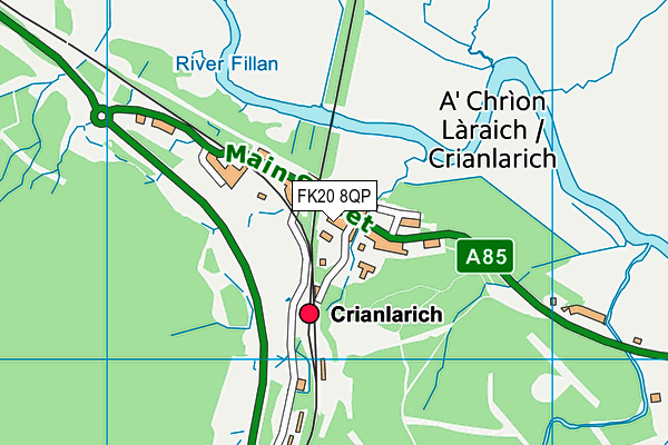 FK20 8QP map - OS VectorMap District (Ordnance Survey) FK20 8QP map - OS VectorMap District (Ordnance Survey)