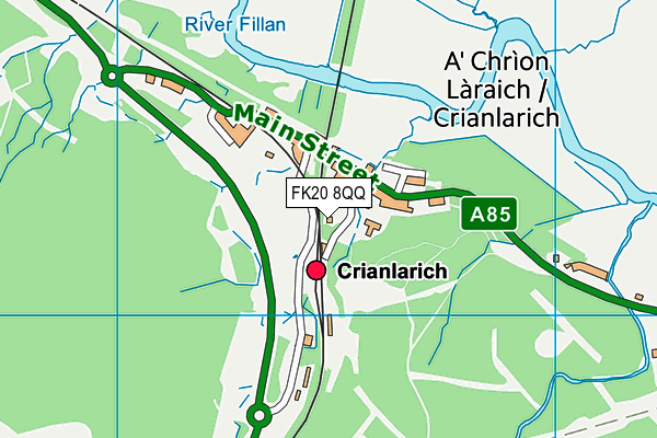 FK20 8QQ map - OS VectorMap District (Ordnance Survey) FK20 8QQ map - OS VectorMap District (Ordnance Survey)