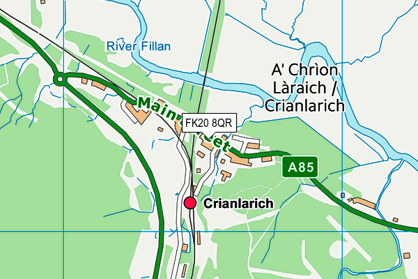 FK20 8QR map - OS VectorMap District (Ordnance Survey) FK20 8QR map - OS VectorMap District (Ordnance Survey)