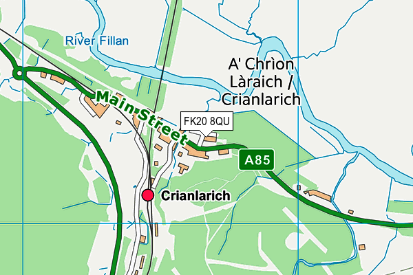 FK20 8QU map - OS VectorMap District (Ordnance Survey) FK20 8QU map - OS VectorMap District (Ordnance Survey)
