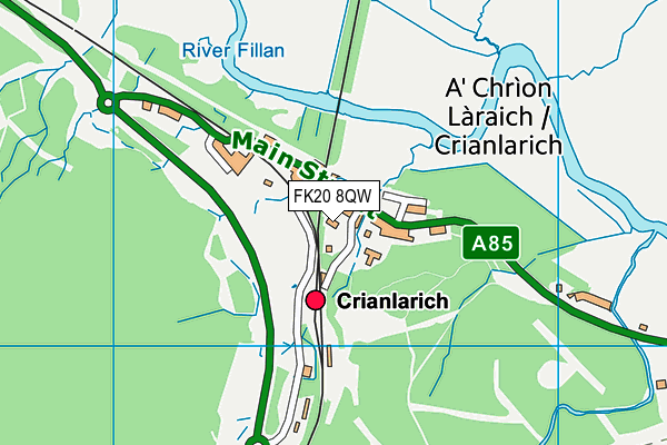FK20 8QW map - OS VectorMap District (Ordnance Survey) FK20 8QW map - OS VectorMap District (Ordnance Survey)