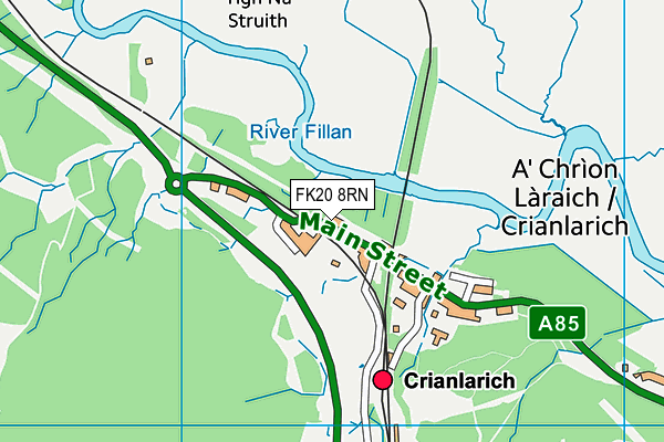 FK20 8RN map - OS VectorMap District (Ordnance Survey) FK20 8RN map - OS VectorMap District (Ordnance Survey)