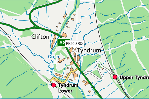 FK20 8RQ map - OS VectorMap District (Ordnance Survey) FK20 8RQ map - OS VectorMap District (Ordnance Survey)
