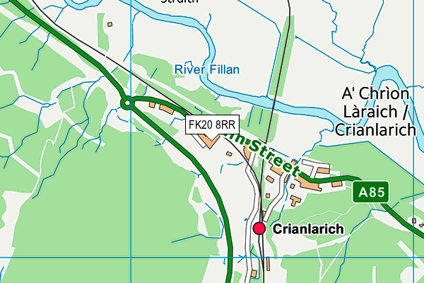 FK20 8RR map - OS VectorMap District (Ordnance Survey) FK20 8RR map - OS VectorMap District (Ordnance Survey)