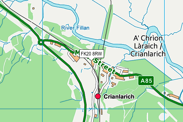 FK20 8RW map - OS VectorMap District (Ordnance Survey) FK20 8RW map - OS VectorMap District (Ordnance Survey)