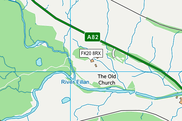 FK20 8RX map - OS VectorMap District (Ordnance Survey)