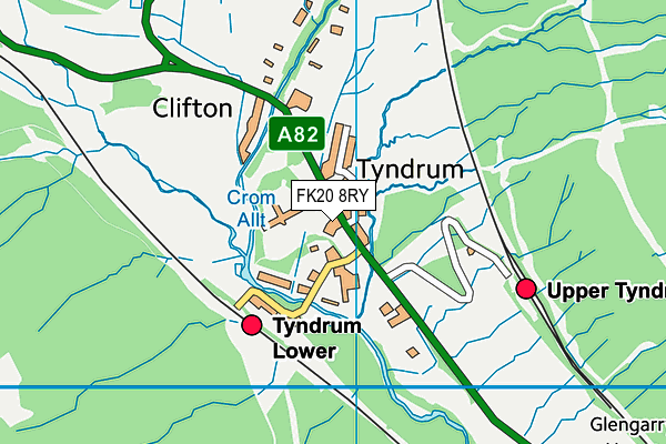FK20 8RY map - OS VectorMap District (Ordnance Survey) FK20 8RY map - OS VectorMap District (Ordnance Survey)